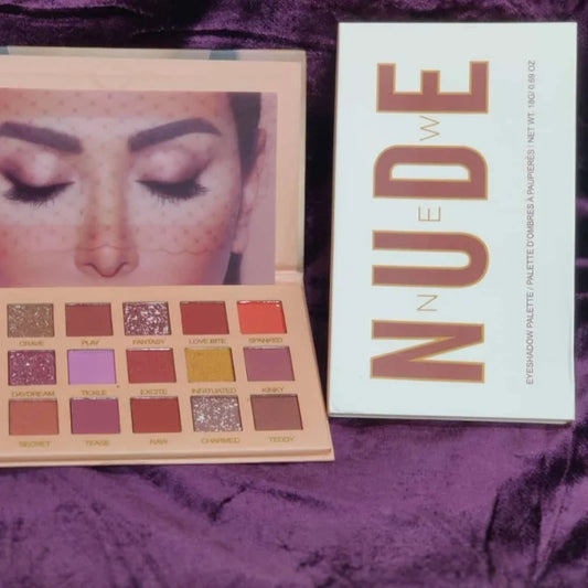 18-Color Nude Eyeshadow Palette – Matte & Shimmer Collection