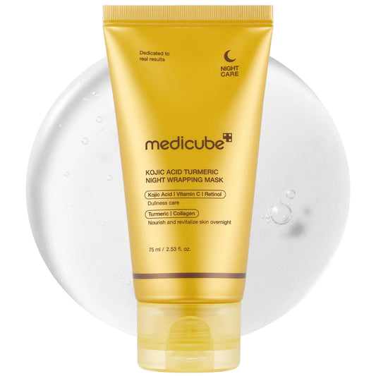Medicube Turmeric Overnight Wrapping Peel-Off Mask 75ml – Korean Skincare for Radiant Glow