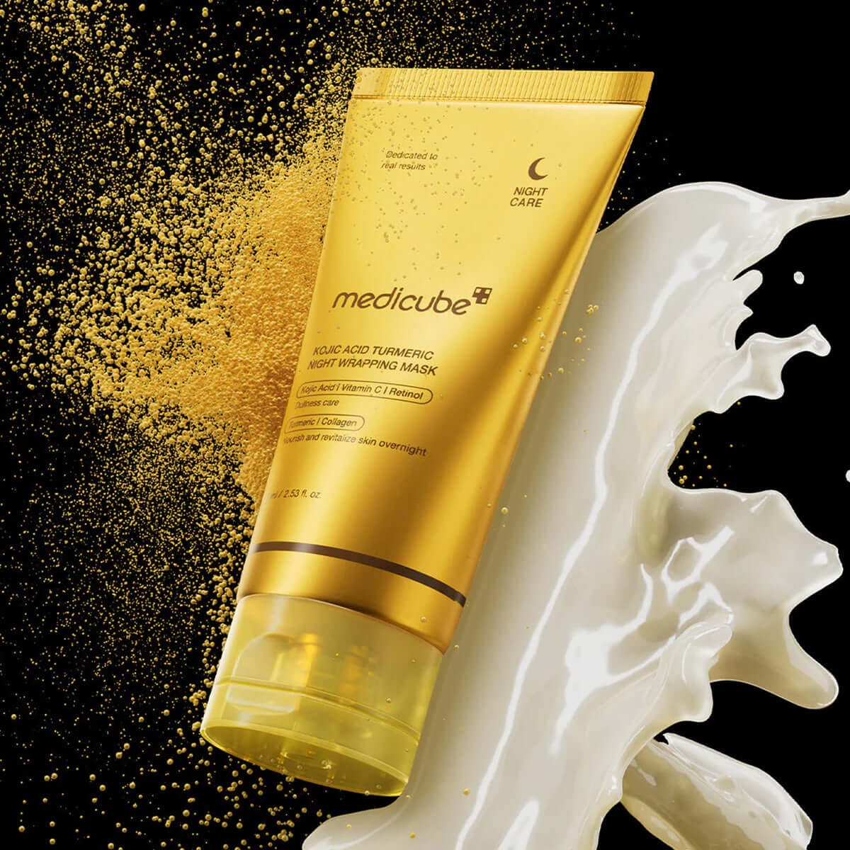 Medicube Turmeric Overnight Wrapping Peel-Off Mask 75ml – Korean Skincare for Radiant Glow