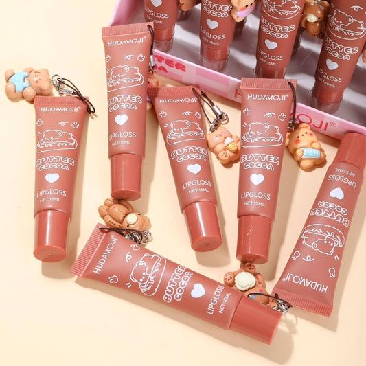 Hudamoji Butter Cocoa Matte Lip Gloss Set – Multi-Shade Rich Pigment Collection