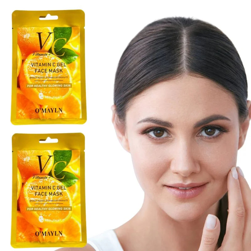 O'Mayln Vitamin C Gel Face Mask – Pack of 2 (30ml Each)