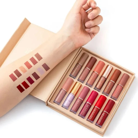 Mocallure Matte Liquid Lipstick Set – 12 Long-Lasting Shades
