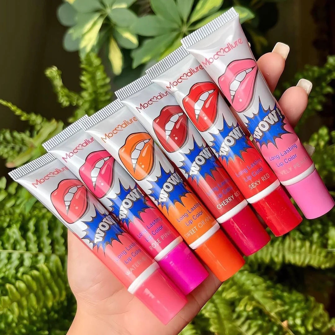 Romantic Bear Peel-Off Lip Tint Set – 6 Long-Lasting Waterproof Shades