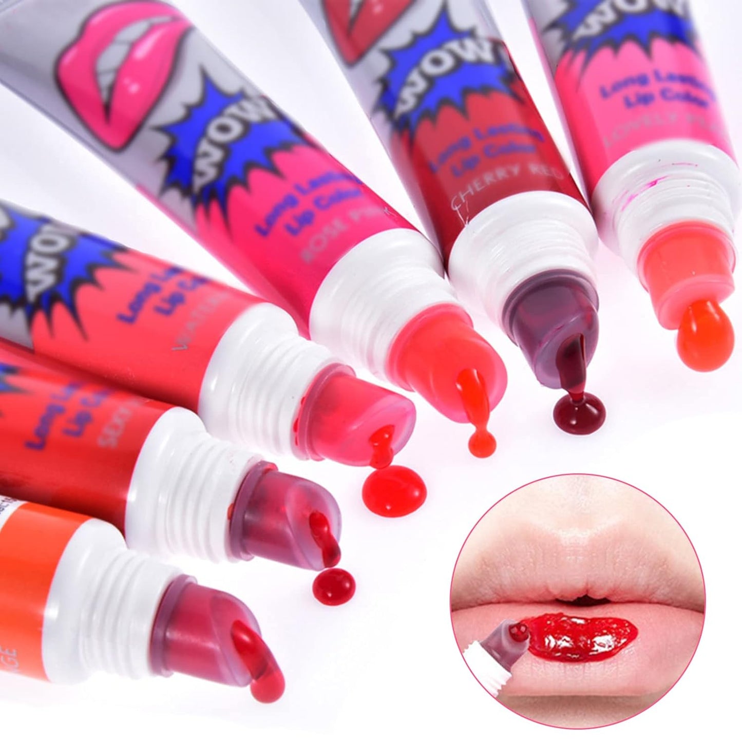 Romantic Bear Peel-Off Lip Tint Set – 6 Long-Lasting Waterproof Shades