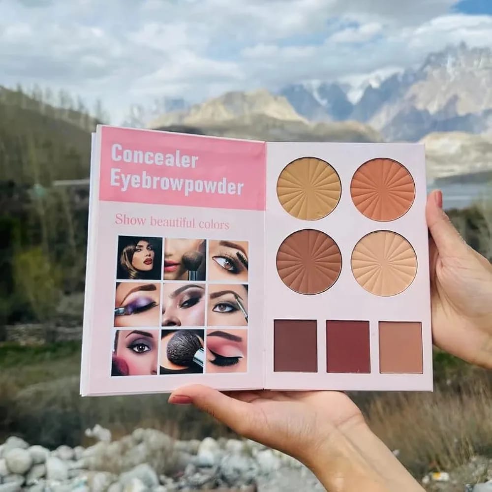 All-In-One Professional Makeup Palette Book – Complete 4-in-1 Beauty Kit