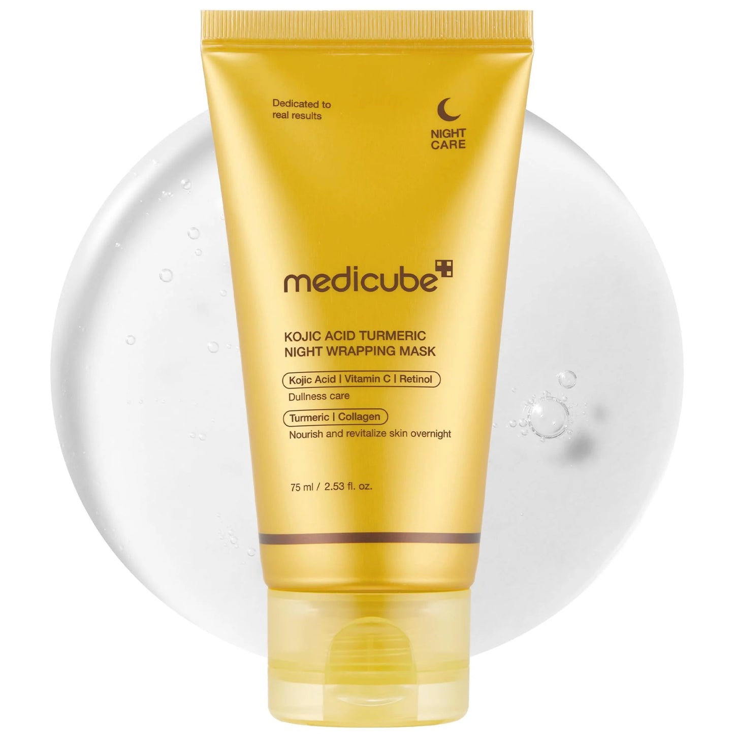 Medicube Turmeric Overnight Wrapping Peel-Off Mask 75ml – Korean Skincare for Radiant Glow