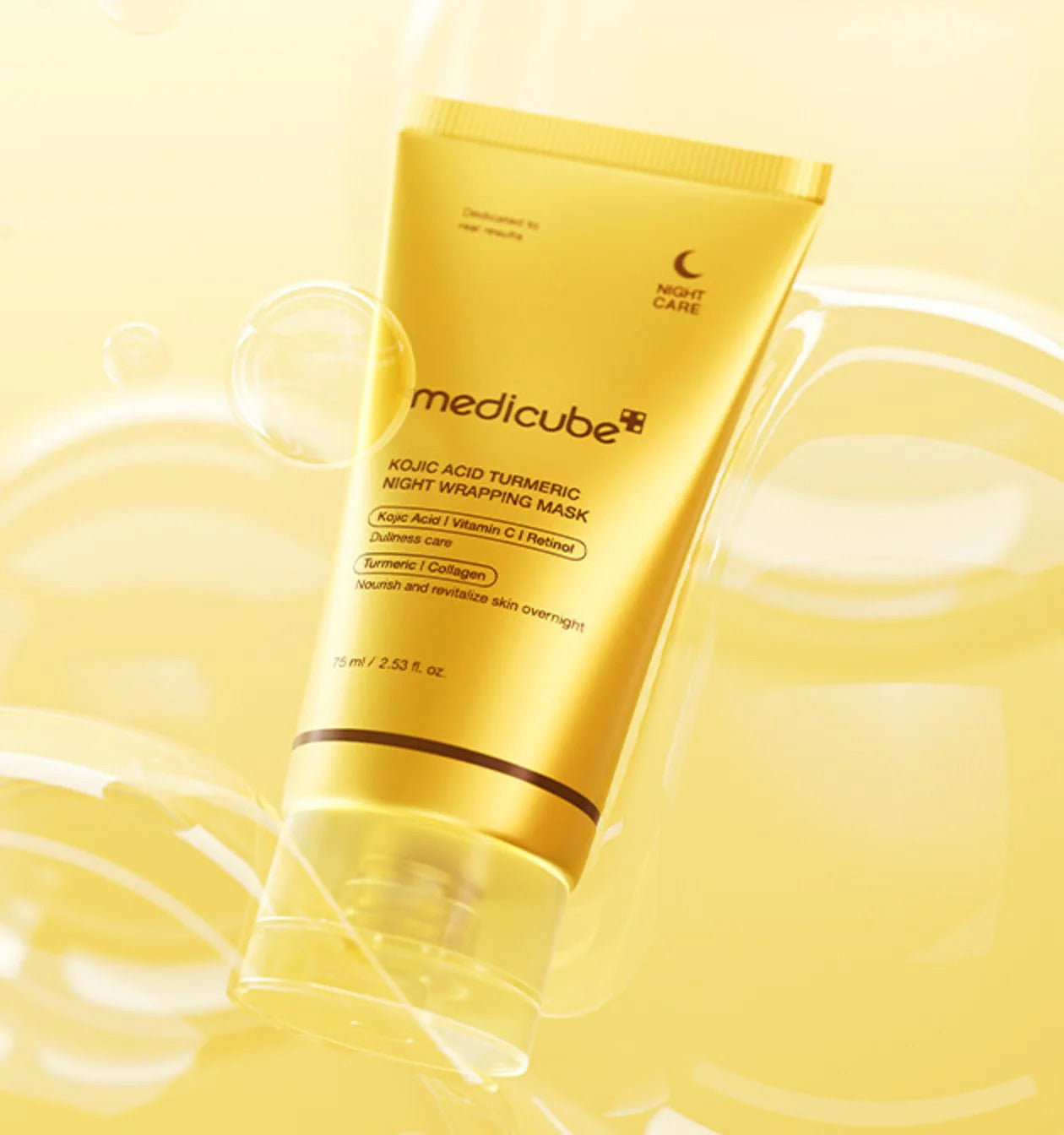 Medicube Turmeric Overnight Wrapping Peel-Off Mask 75ml – Korean Skincare for Radiant Glow
