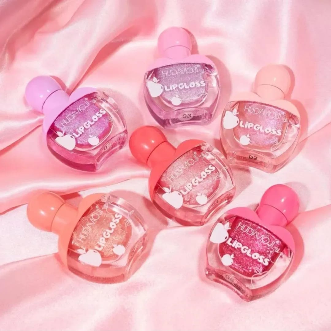 Huda Moji High Pigmented Lip Oil – 6 Shades Hydrating Gloss Collection