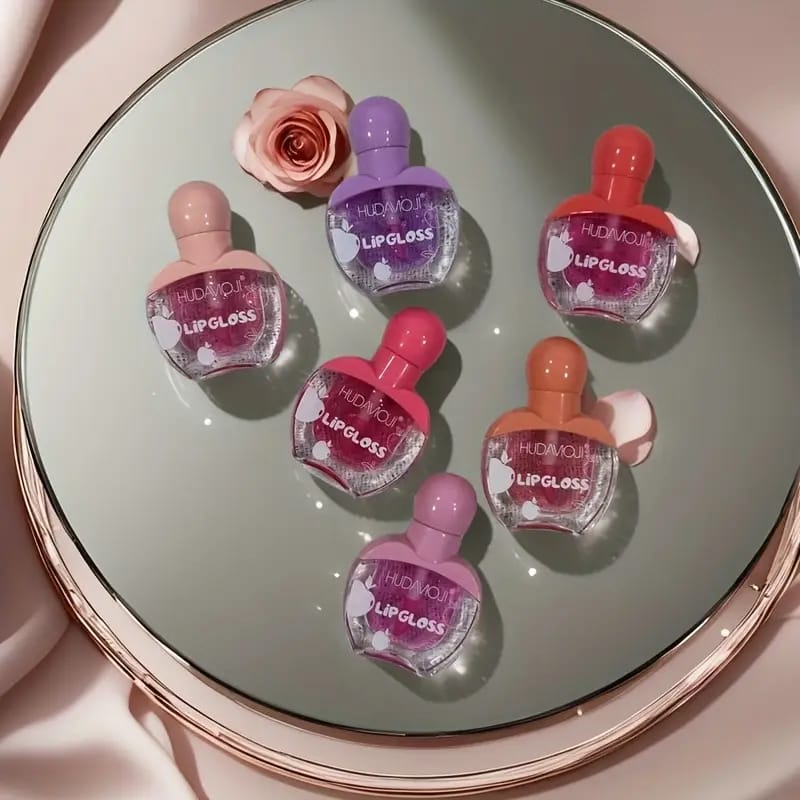Huda Moji High Pigmented Lip Oil – 6 Shades Hydrating Gloss Collection