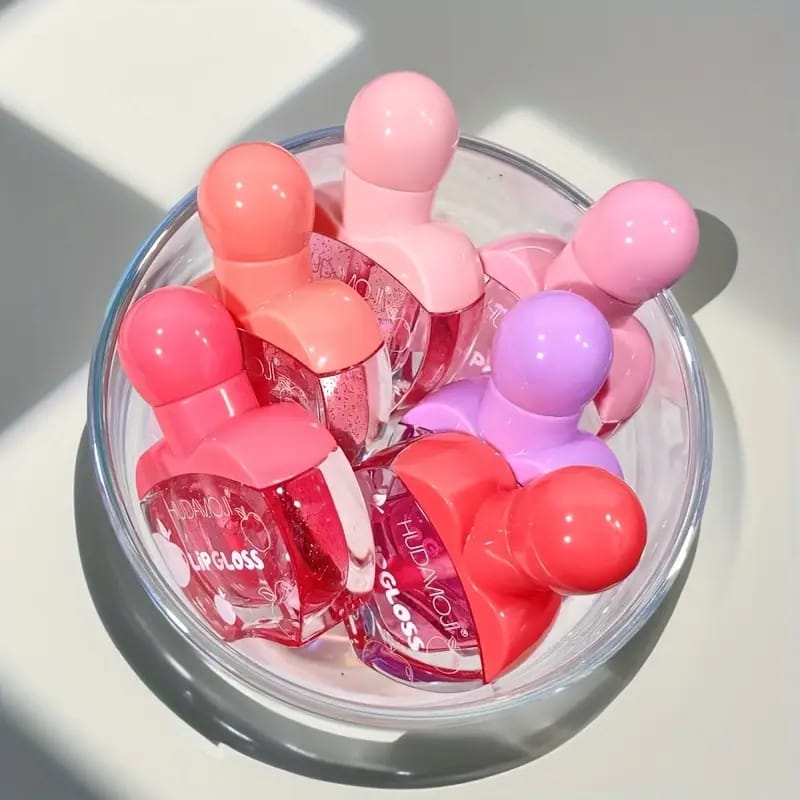 Huda Moji High Pigmented Lip Oil – 6 Shades Hydrating Gloss Collection