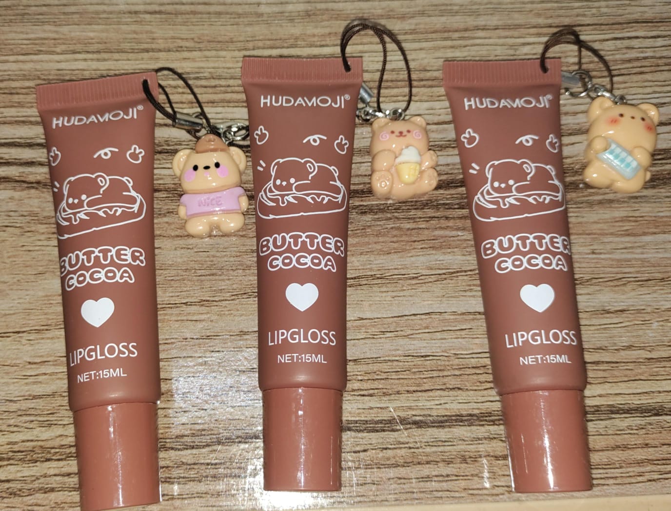 Hudamoji Butter Cocoa Matte Lip Gloss Set – Multi-Shade Rich Pigment Collection