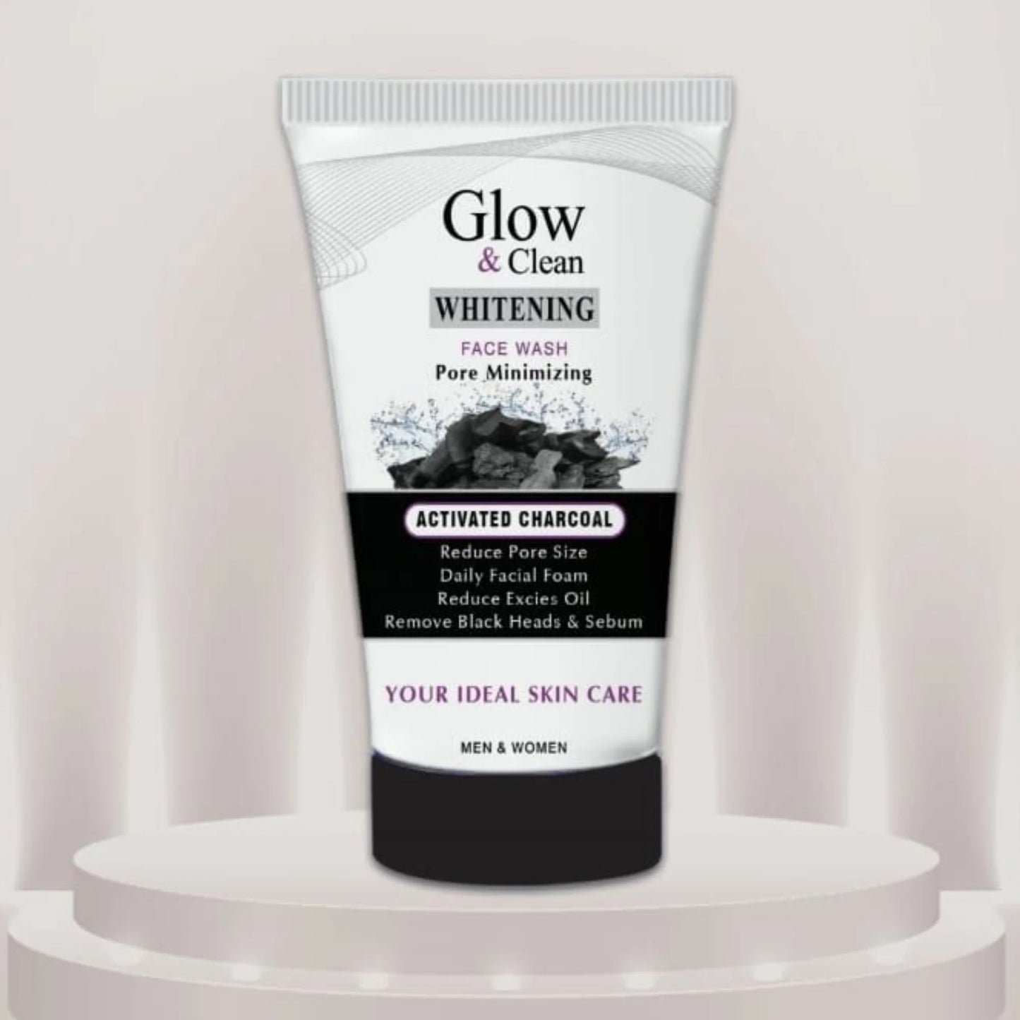 Glow & Clean Charcoal Face Wash – Deep Cleansing Formula