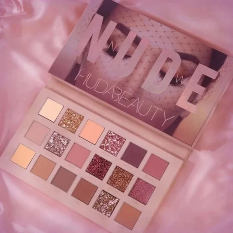 18-Color Nude Eyeshadow Palette – Matte & Shimmer Collection