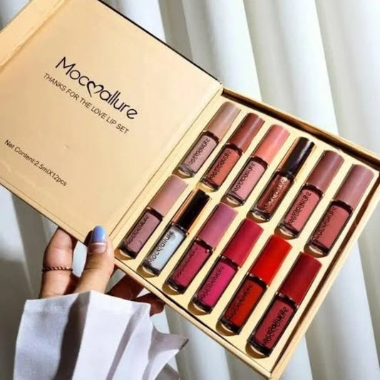 Mocallure Matte Liquid Lipstick Set – 12 Long-Lasting Shades