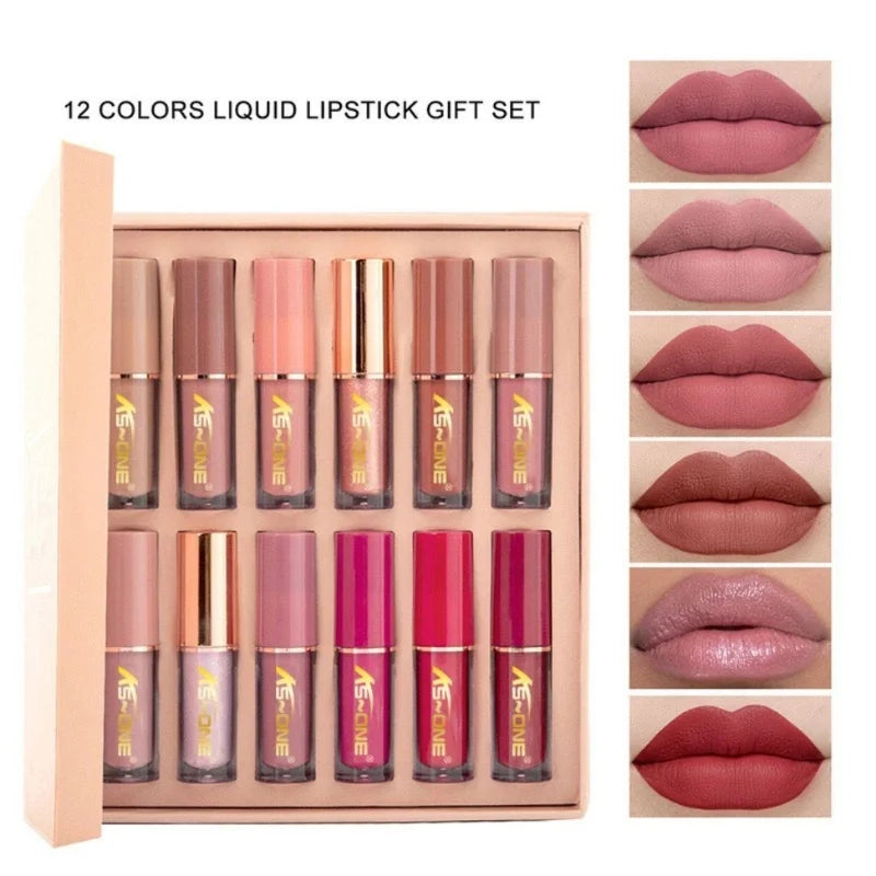 Mocallure Matte Liquid Lipstick Set – 12 Long-Lasting Shades
