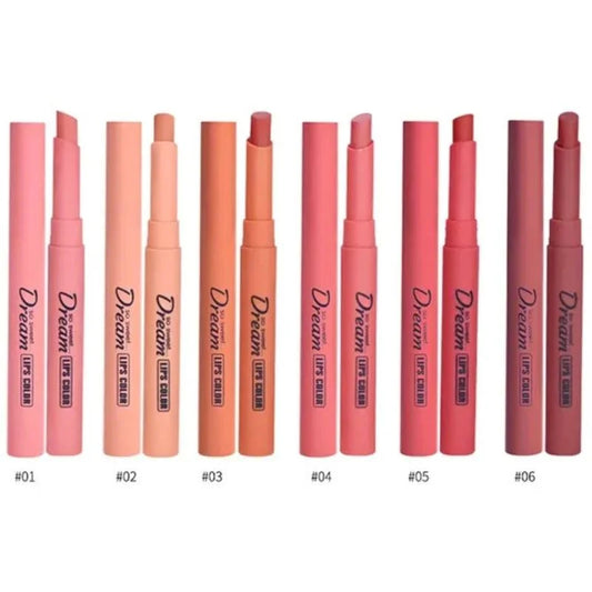 Hengfang Matte Dream Lipstick Set – 6 Nude Shades