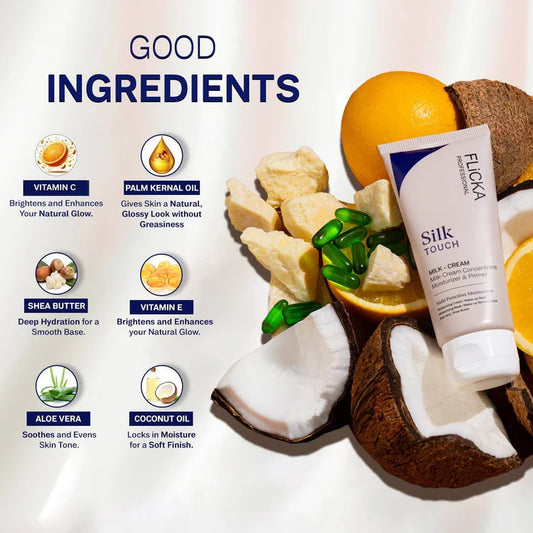 Flicka Silk Touch 3-in-1 Primer, Moisturizer & Sunscreen